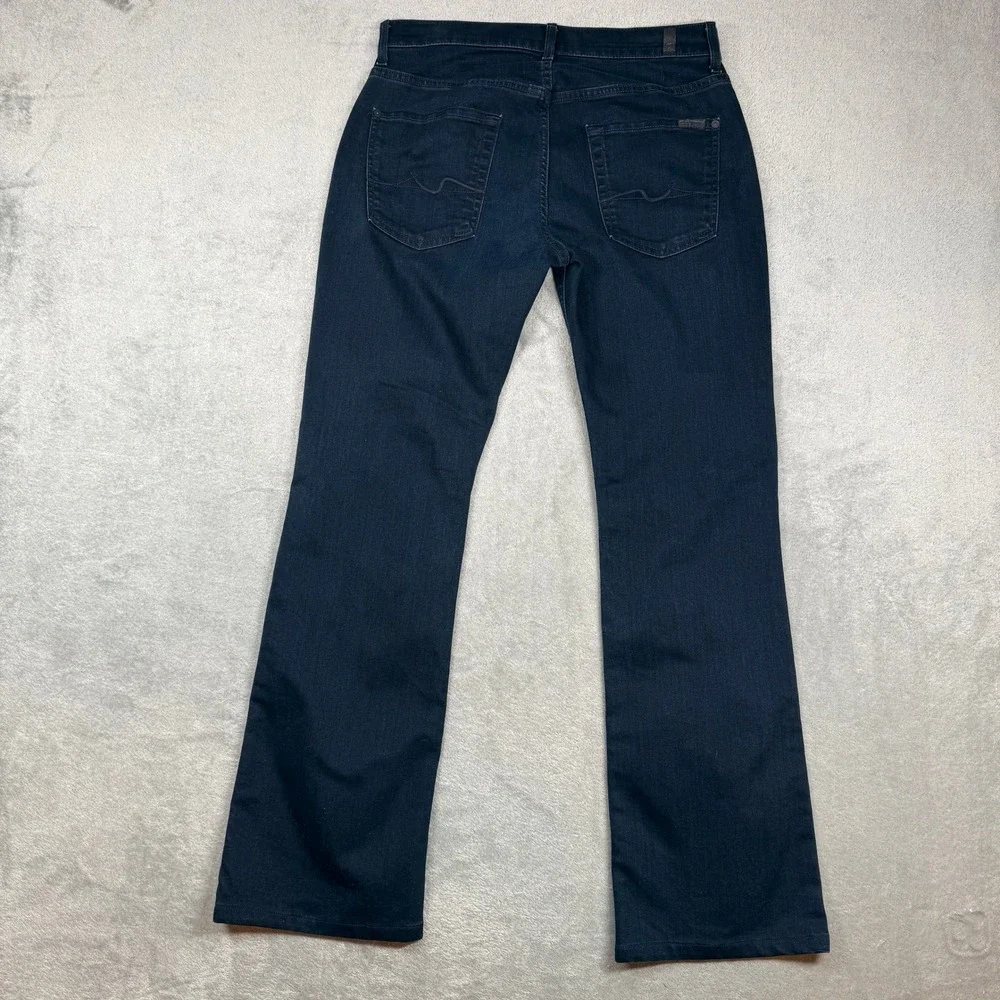 7 For All Mankind Brett Modern Bootcut Jeans Dark Wash Mens 31 Made in USA